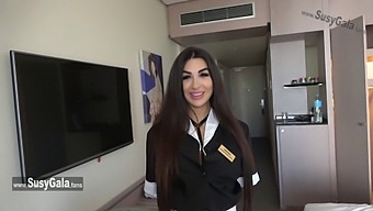 Brunette Susy Gala And Latina Pornstar Nick Moreno In A Pov Hotel Room