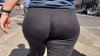 Candid Video Of A Woman With A Big Butt Getting Wedgied On The Street
