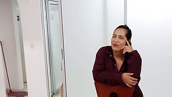 Latina Cougar Intervenes As Stepmother Pleasures Herself During Phone Call With Lover
