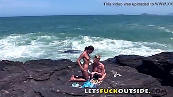 Outdoor Sex Adventure With Horny Babes Who Love Getting Caught