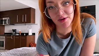 Redheaded Step Sister Gives A Blowjob And Gets Her Pussy Licked In High Definition