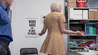 Cop Vigorously Fucks Busty Middle-Aged Woman In His Workspace