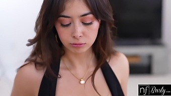 Chloe Surreal'S Revealing Dress And Natural Big Boobs In Solo Showcase