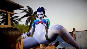 Widowmaker'S Erotic Encounter In Sunny Paradise | Overwatch Porn Adaptation