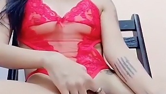 A Petite Thai Babe Experiences Intense Pleasure With A Large Dildo In Her Small Vagina.