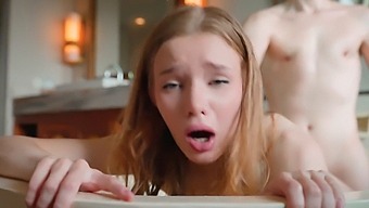 Russian Teen Caught In Bathroom By Step-Sibling