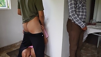 Cuckold Husband Watches As His Wife Is Gang-Banged By Two Men In A Hotel Room