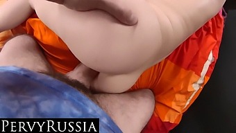 Russian Teenage Girl Films Intimate Encounter With Stepfather In Pov Style At 4k Resolution, Highlighting Her Tight Backdoor And Nether Regions