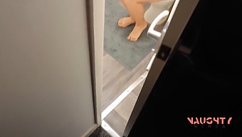 Stepmom'S Nude Bathroom Surprise Caught On Camera