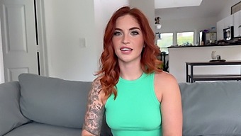 A Redheaded Neighbor With A Voluptuous Derriere Seeks Counsel And Is Intensely Penetrated By A Large Member, Resulting In A Substantial Internal Ejaculation
