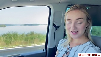 Russian Beauty Oxana Trades Sex For A Ride In A Car