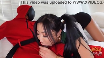 Bbc'S Asian Gamer Girlfriend Gets Fucked In Squid Game-Themed Porn