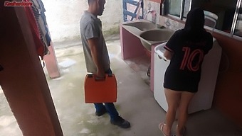 Brazilian Housewife Trades Sexual Favors For Appliance Repair With A Hung Mechanic